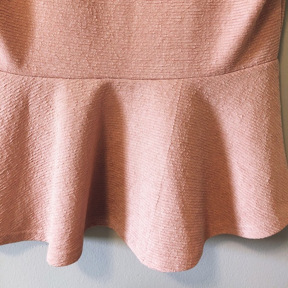 QED LONDON | Pink Peplum Top - Picture 5 of 5